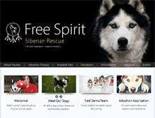 Tablet Screenshot of huskyrescue.org